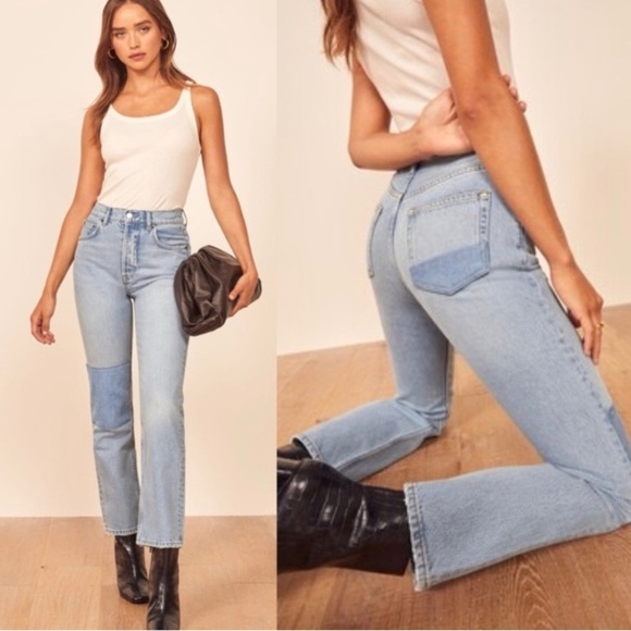 Reformation Pants Women’s 26 Patch Cynthia Jean in Tahoe - Picture 2 of 12